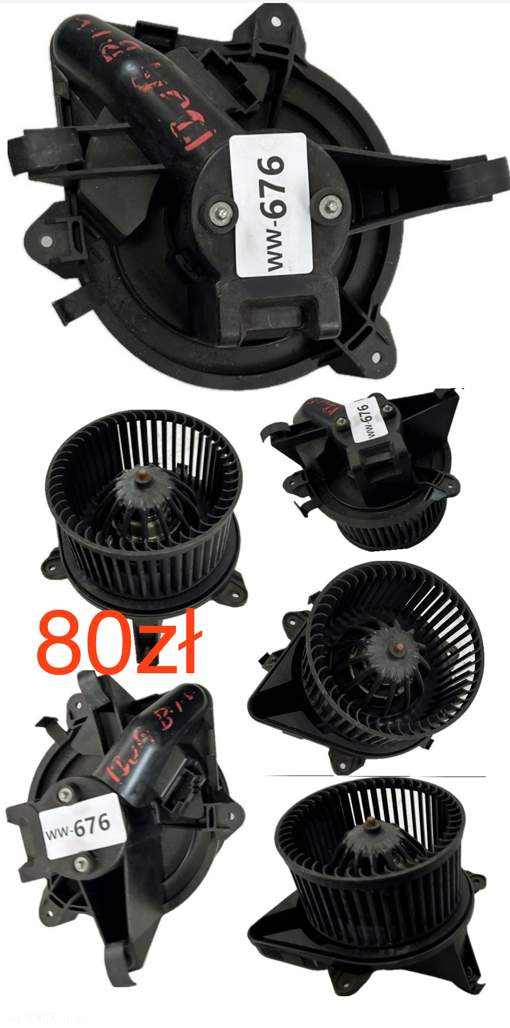 Wentylator dmuchawa nagrzewnicy Opel Adam Corsa D E Fiat Grande Punto Evo Mito VW Sharan Alhambra Galaxy Ford Fiesta Fusion B 01-07r Citroen AX Clio II Mitsubishi Spacestar 12-23r BMW F20 F30 F31 Lancia Dedra Fiat Idea 03-12r Smart Forfour 04-06r  Oryginał - 10