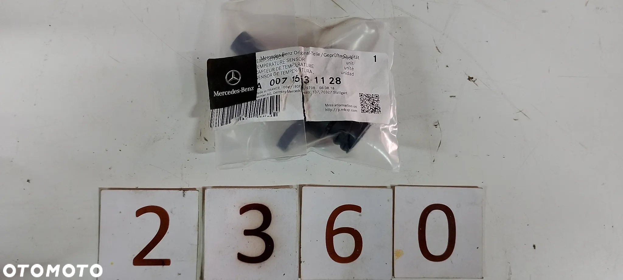 Czujnik temperatury powietrza Mercedes Actros Vario A 0071531128 - 2