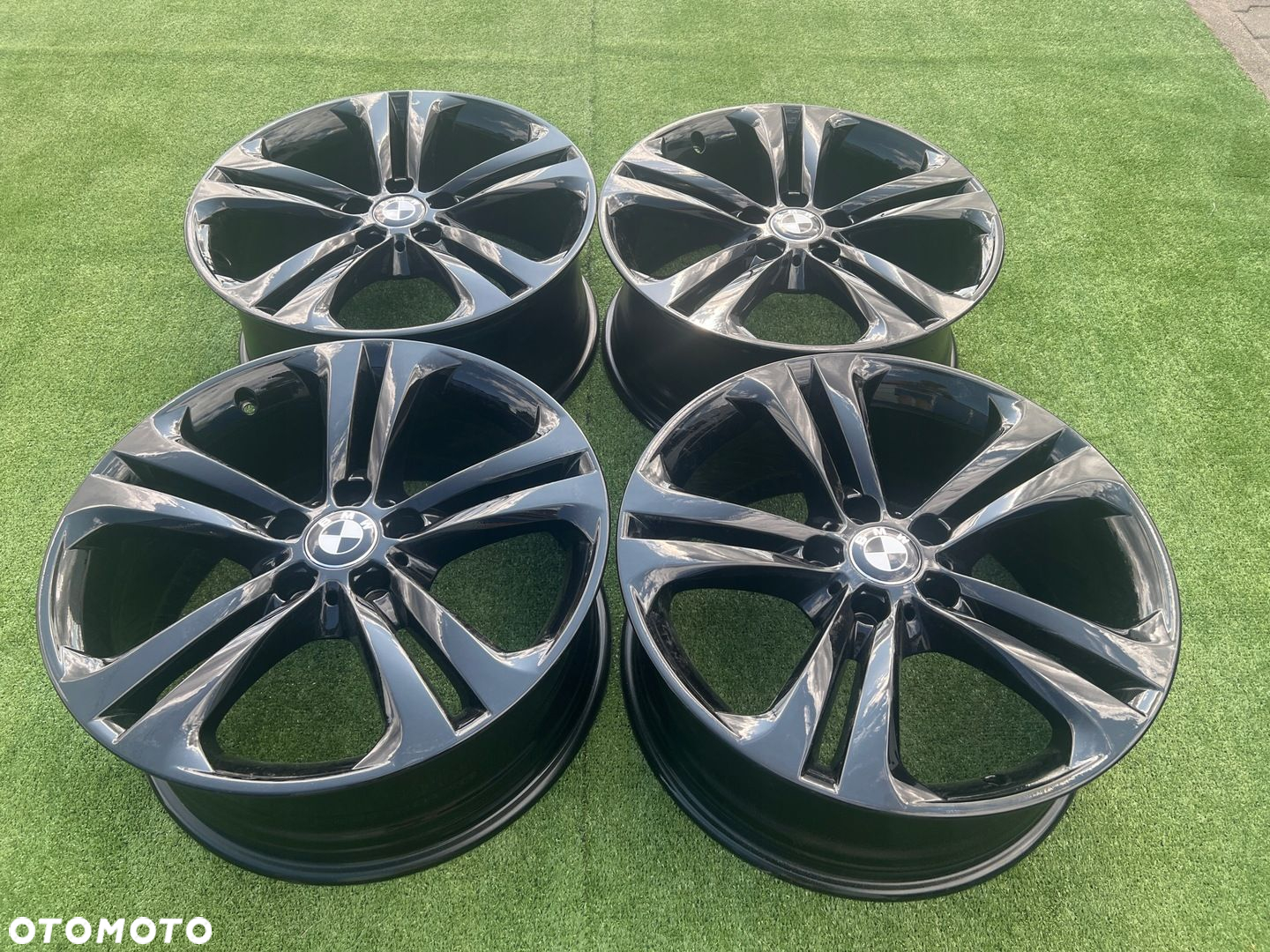 KOMPLET FELG FELGI ALU BMW F30 F10 X3 SERIA 3 5 3GT 19 ET36 ORYGINALNE - 4