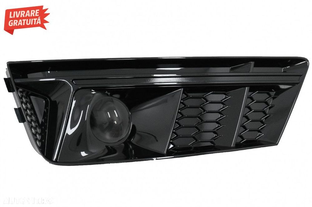 Grile Laterale Audi A4 B9 Sedan Avant (2016-2018) RS4 Design Negru - 4
