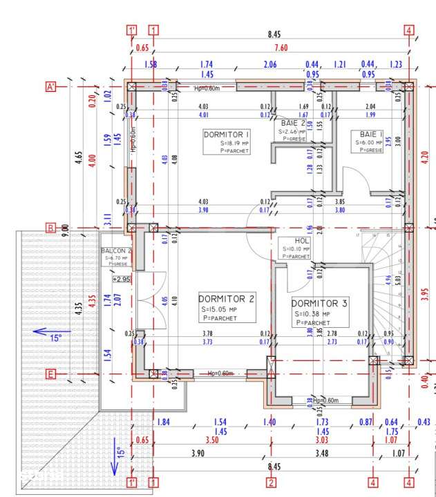 Casa individuala 110 mp utili, 400 mp teren, finisata modern, Luna de - Imagine principală: 4/4