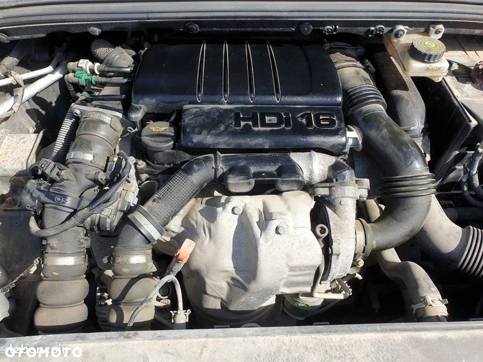 PEUGEOT CITROEN C4 1.6 HDI SILNIK 10JB60 SILNIK MOTOR SŁUPEK - 1