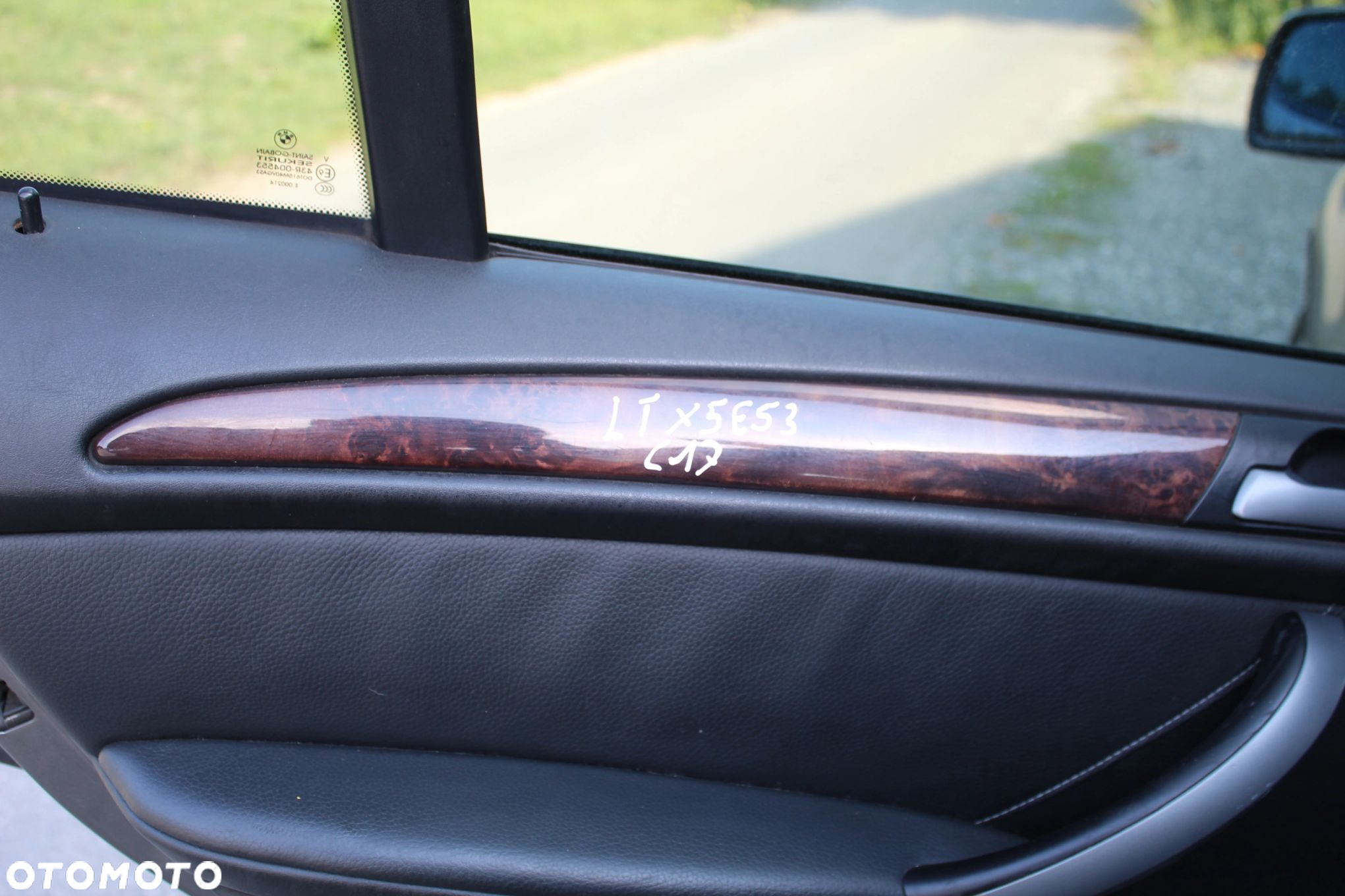 LISTWY DEKORY BOCZKÓW DRZWI BMW X5 E53 DREWNO - 2