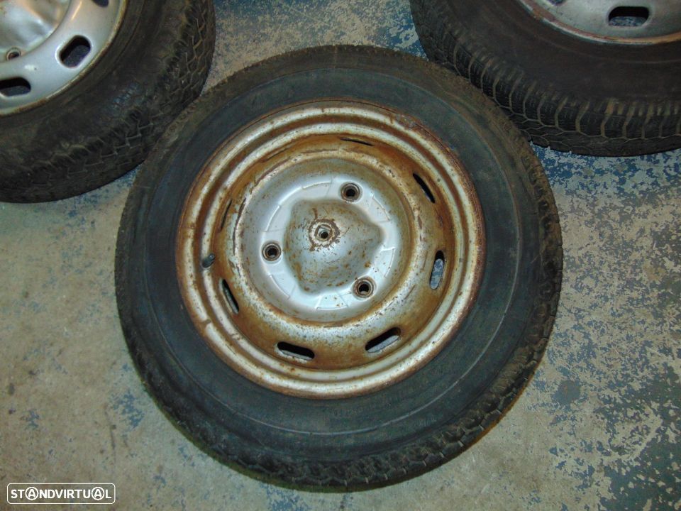 Renault 16 jantes de ferro com pneus - 3
