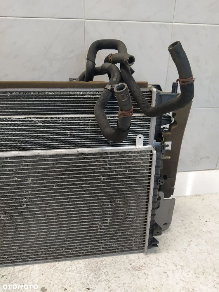 JAGUAR XJ X351 5.0 SC KOMPLET CHŁODNIC CHŁODNICA WENTYLATOR KOMPLET ORYGINAŁ - 7