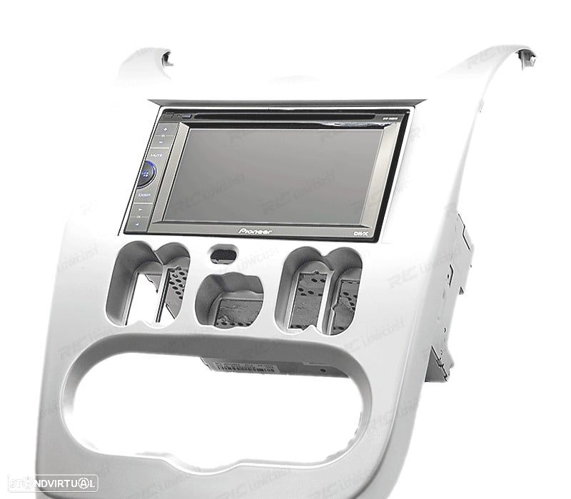 MOLDURA ADAPTADOR GRIS PARA RADIO 2-DIN PARA RENAULT DACIA LOGAN SANDERO DUSTER NISSAN NP200 - 2