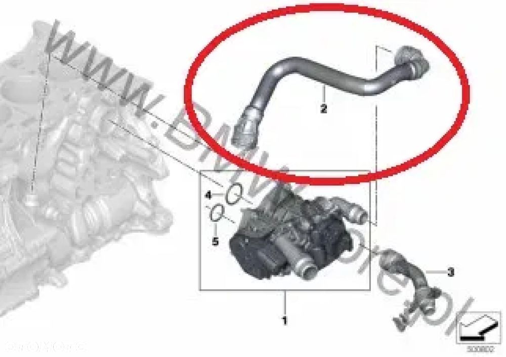 NOWY Przewód wąż rura wody BMW X3 G01 X4 G02 X5 G05 G20 G21 G29 G30 G31 G32 - 11
