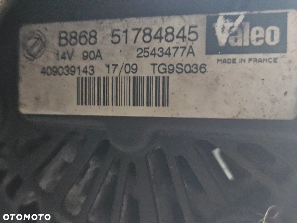 Fiat 500 Punto Fiorino Doblo Lancia Ypsilon 1.3 JTD Mjet alternator 90A 70A 51854905 51784845 - 12