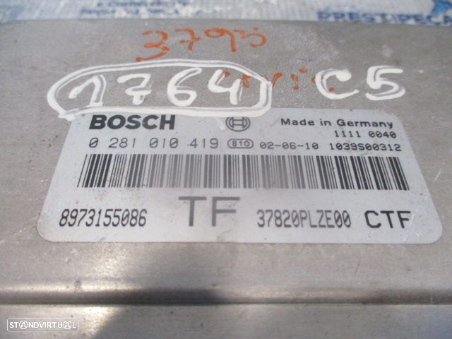 Centralina 0281010419 8973155086 HONDA CIVIC 7 FASE 1 2002 1.7CDTI 100CV 5P CINZA BOSCH - 4
