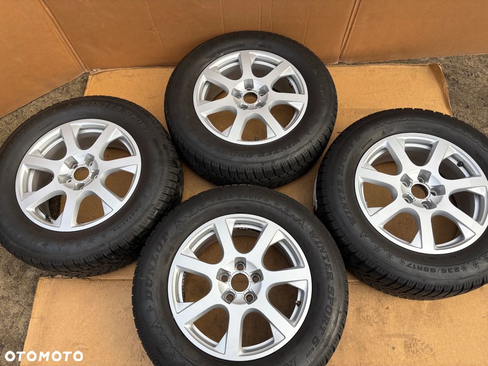 KOŁA ZIMOWE OPONY DUNLOP WINTER SPORT 5 235/65 R17 FELGI ALUMINIOWE AUDI Q5  66,5 7 17 ET37 5X112 8R0601025E ŁADNE - 1