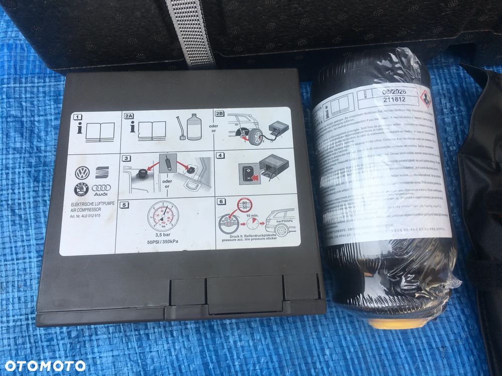 Audi Q7 4M Kompresor Koła Zestaw Naprawczy Klucz Do Kół Hak Ucho Komplet 2018r - 3