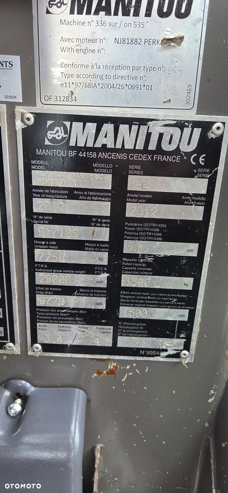 Manitou <<Manitou MLT735-120LSU Powerschift, 2012r,5700 mtg,klima,Perkins,sprowadzona!>>>> - 29