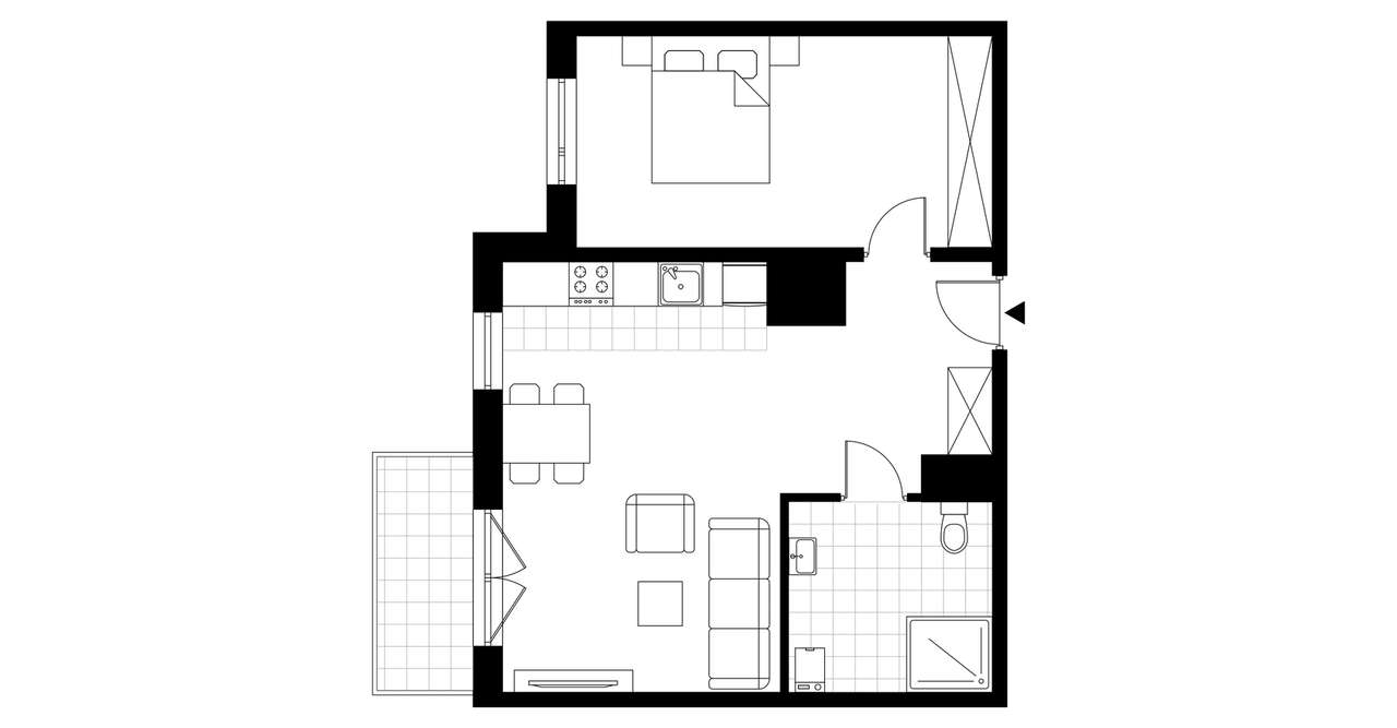 2-pokojowe mieszkanie 52m2 + balkon Bezpośrednio - Pełny obrazek: 3/23