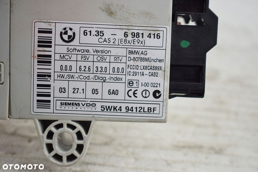 komputer * sterownik zestaw bmw e90 0261201106 2.0 - 11