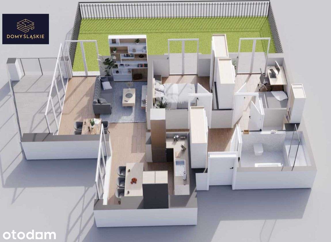 A5 - 3 pokoje + pom.gosp + balkon i taras