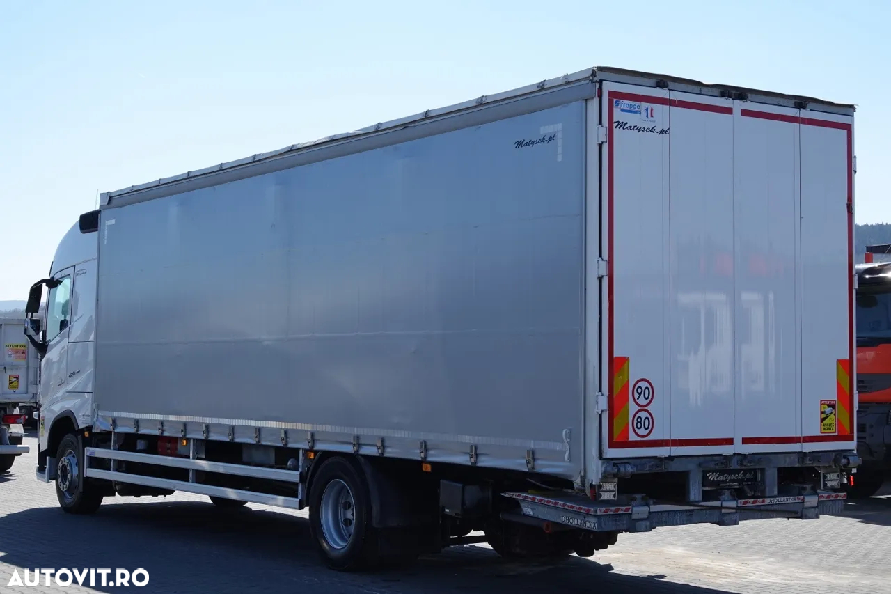 Volvo FH 420 / 4x2 / SOLÓWKA / CORTINA 9,10 M / I-PARK COOL / DHOLLANDIA ELEVATOR 2000KG / DUPA CONTRACTUL DE SERVICE - 2