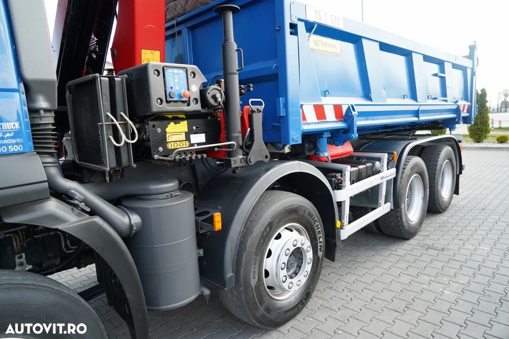 Iveco TRAKKER 410 EEV / 8X4 / Basculantă pe două laturi / HYDROBORTA / BORDMATIC / HDS HMF 1730 K2 / EURO 5 EEV - 18