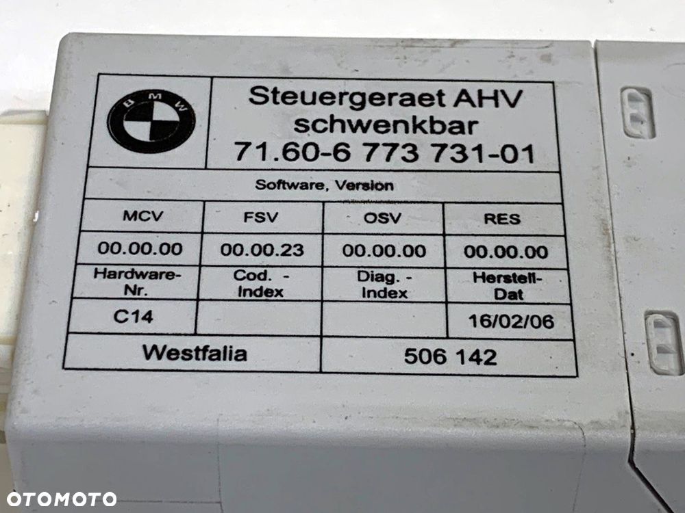 MODUŁ HAKA  BMW 3 (E90) 2004 - 2012 318 i 95 kW [129 KM] benzyna 2005 - 2007 6773731 - 4