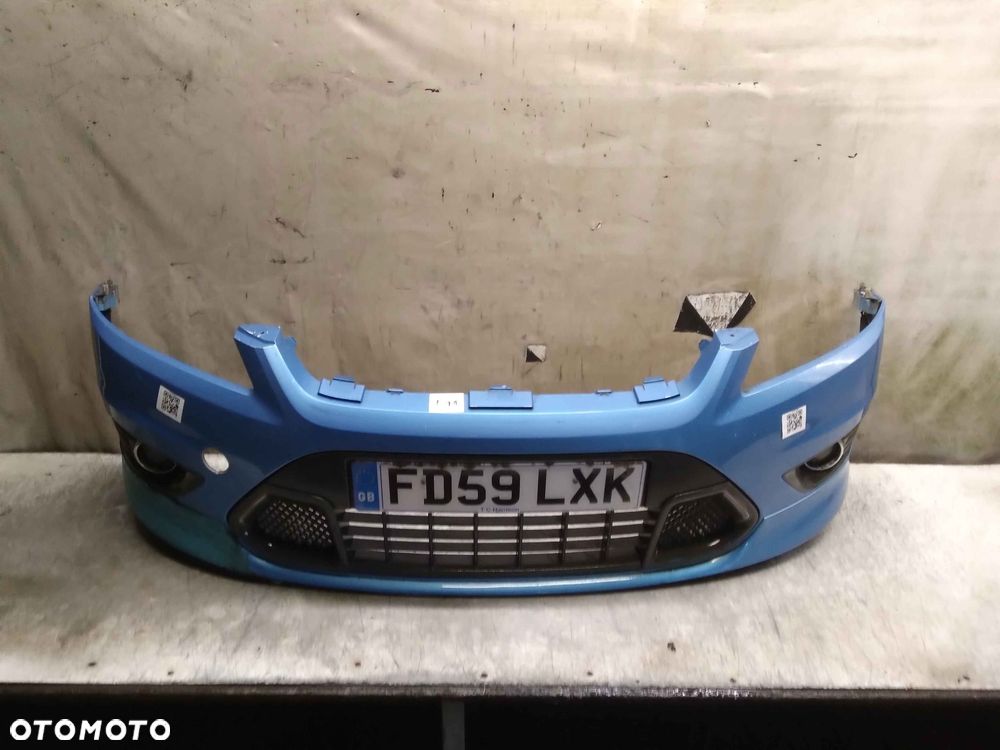 } ZDERZAK PRZÓD PRZEDNI FORD FOCUS MK.2 2 II LIFT FL ST RS BŁĘKITNY MORSKI HALOGENY - 1