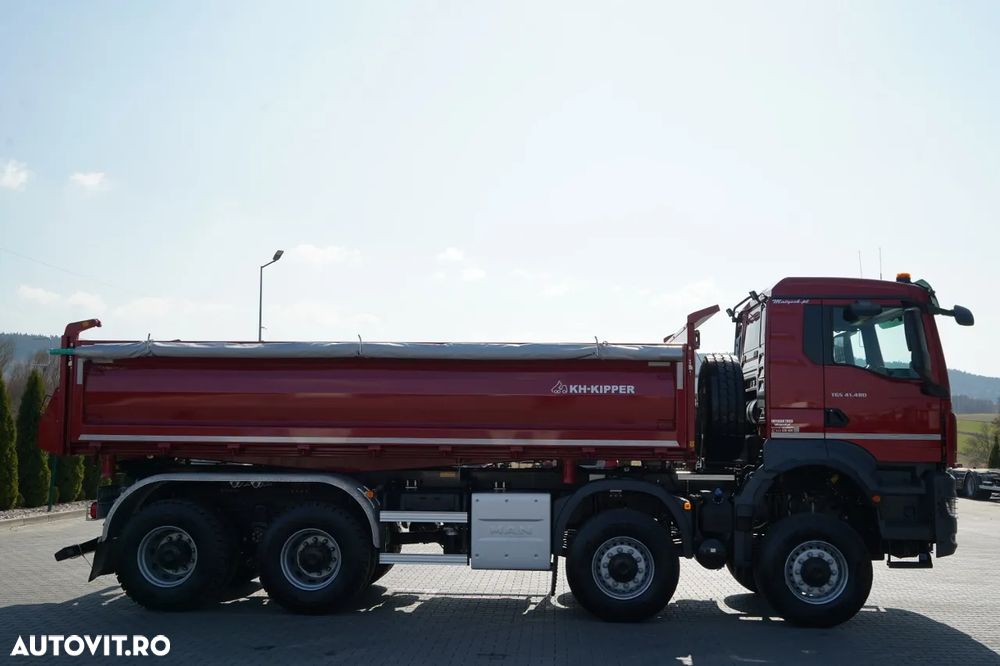 MAN TGS 41.480 / 8x8 / BASCULANĂ SPATE / MANUAL / NOU NOU / KH-KIPPER / - 22