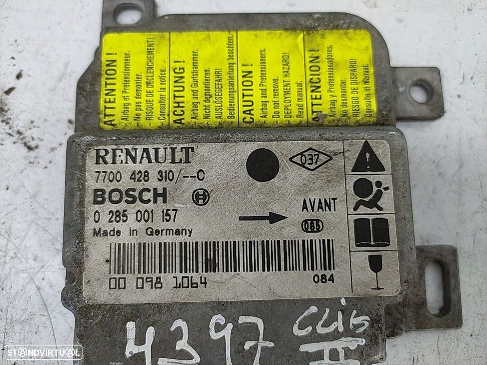 Centralina Airbag Renault Clio Ii Caixa (Sb0/1/2_) - 4