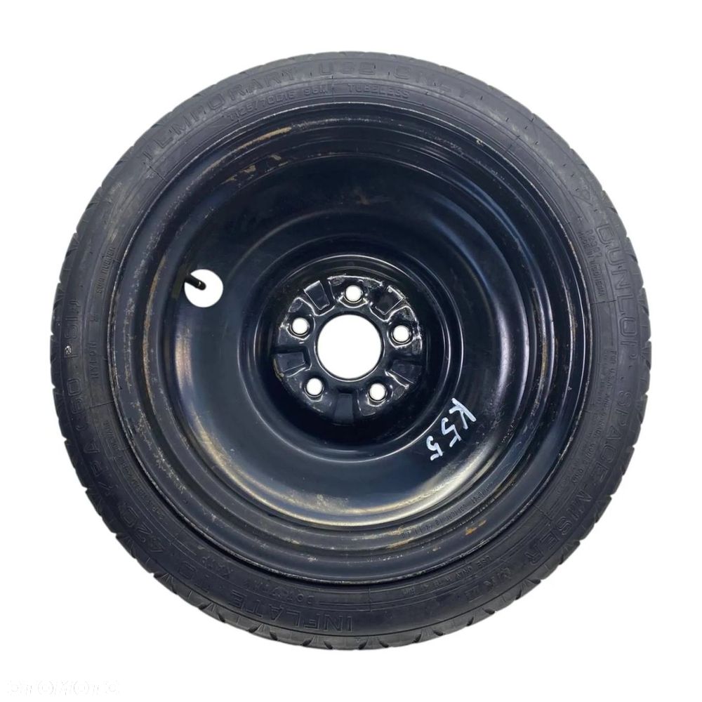 KOŁO DOJAZDOWE DUNLOP SPACE MISER 125/70R16 5X112 GOLF LEON OCTAVIA - 4