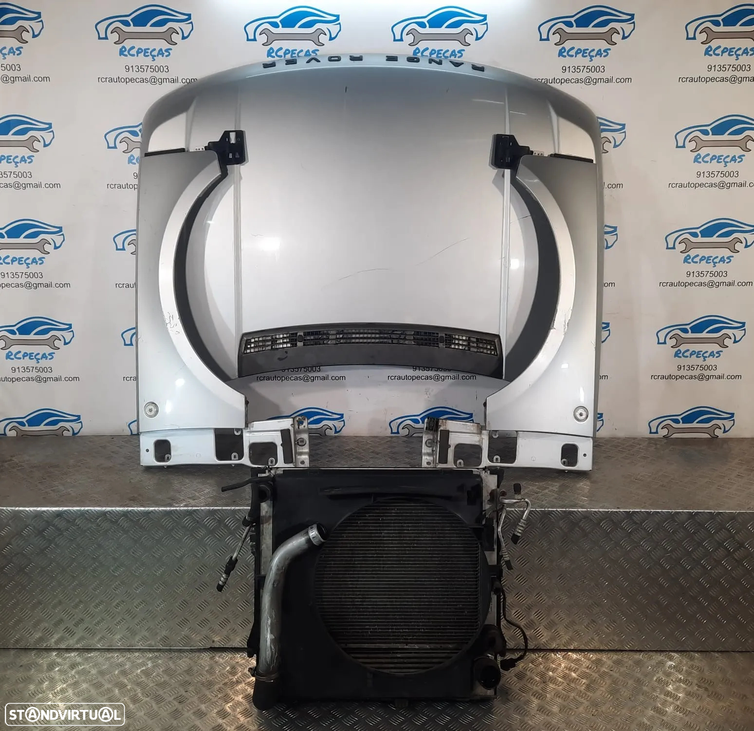 FRENTE COMPLETA LAND ROVER RANGE ROVER SPORT III 3 MK3 L322 CAPOT PARACHOQUES GUARDA-LAMAS OTICAS XENON RADIADOR VENTILADOR FRENTE FIBRA REFORÇO - 16