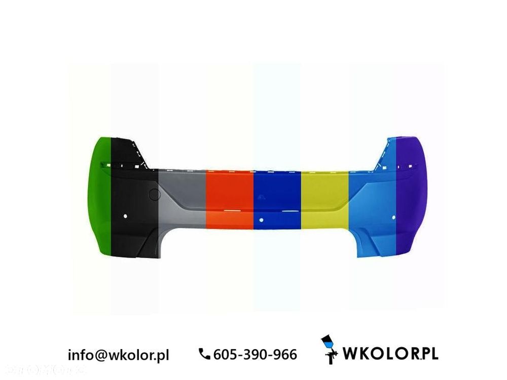 NOWY ZDERZAK SEAT IBIZA IV 2017-2015 LAKIEROWANY W KOLOR - 1