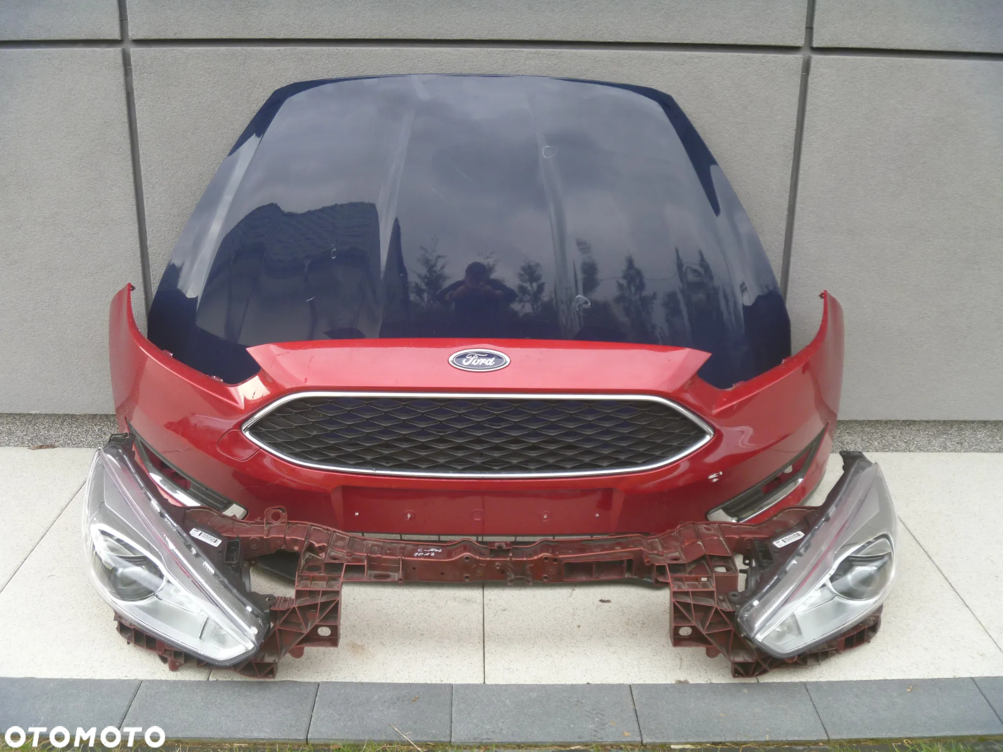 FORD FOCUS MK3 LIFT ZDERZAK PRZEDNI ATRAPA KRATKI ORYGINAŁ - 2