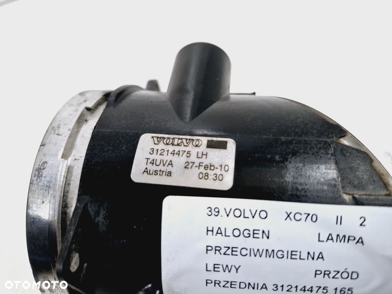 volvo xc70 2 ii lampa przeciwmgielna halogen lewy przód światło lewe 31214475 - 3