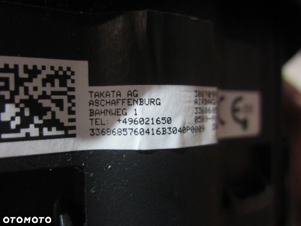BMW X1 F48 F39 PODUSZKA KIEROWCY AIRBAG ORYGINAŁ USA 32306877541 6877541 - 8