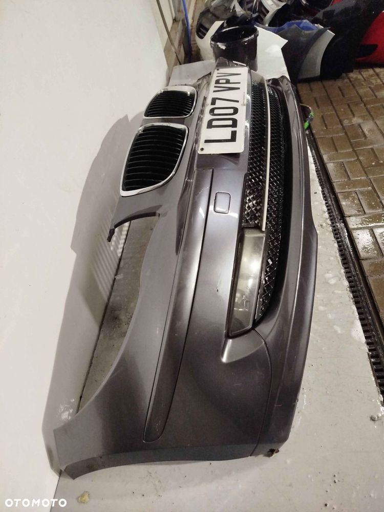 ^ ZDERZAK PRZÓD PRZEDNI DO BMW E87 SERII 1 LIFT FL SPARKLING GRAPHITE SZARY GRAFITOWY HALOGENY - 2