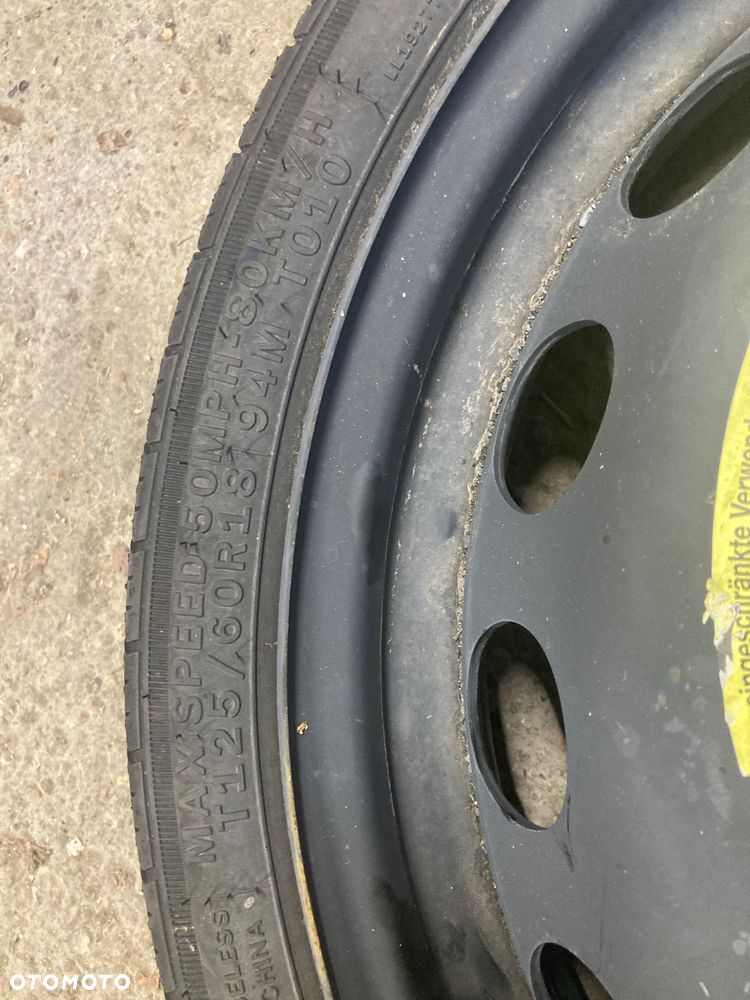 AUDI TT 8N 5X100X57 125/70R18 KOŁO DOJAZDOWE 18 1J0601027M - 2