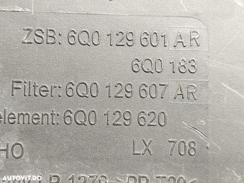 Carcasa filtru aer 6q0129607ar 1.4 tdi BNV AMF BMS BLS Seat Ibiza 3 6 - 4