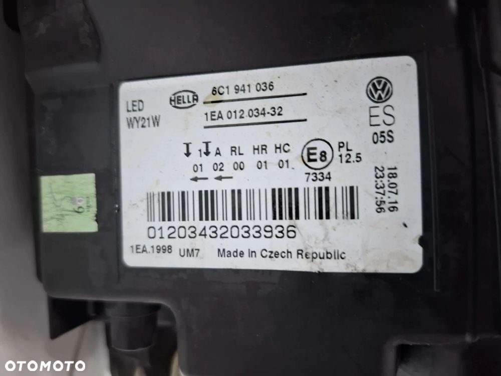 LAMPA PRZEDNIA PRZÓD PRAWA VW POLO 6C V FULL LED LIFT 6c1941036 IDEALNA - 11