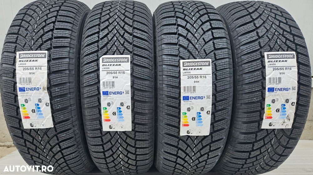 205/55 R16, 91H,BRIDGESTONE Blizzak LM-005, Anvelope de iarna M+S - 1
