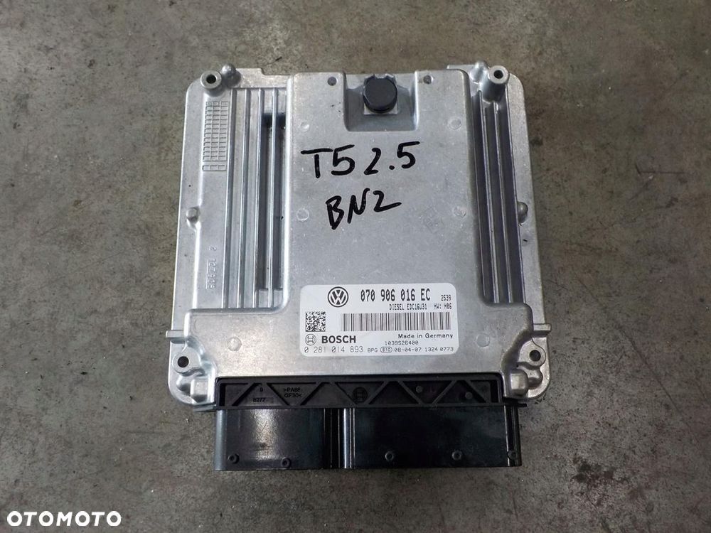 VW T5 2.5 TDI BNZ KOMPUTER STEROWNIK 070906016EC - 1