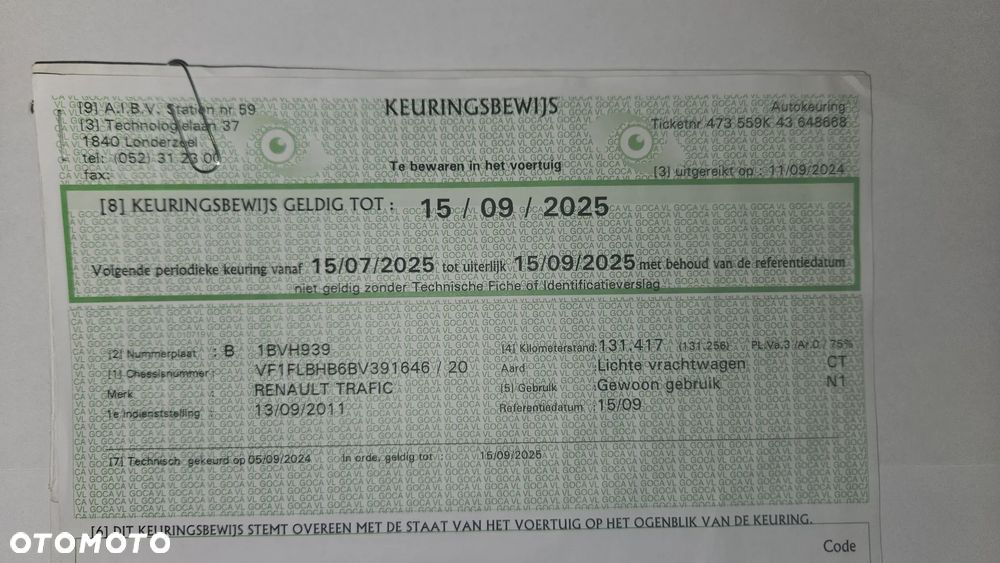 Renault TRAFIC L2H1 2.0 dci 115 km LONG Opel VIVARO KLMA  L2 H1 - 30
