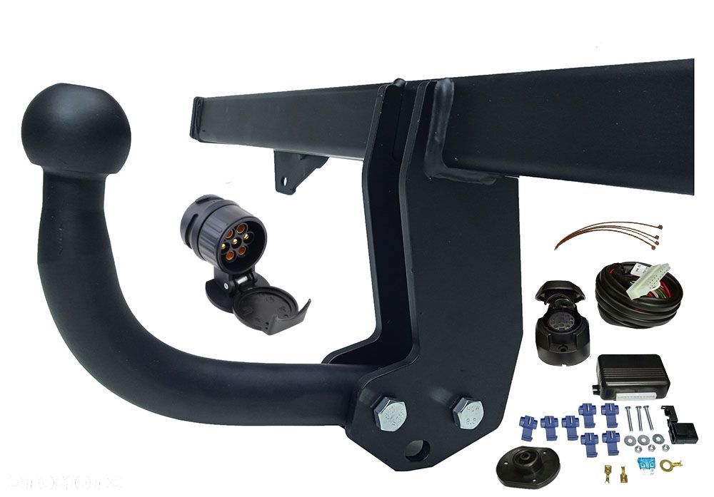 POLSKI HAK HOLOWNICZY + MODUŁ + WIĄZKA + GNIAZDO 13PIN/7P MERCEDES B-KLASA W245 A-KLASA W169 - 6