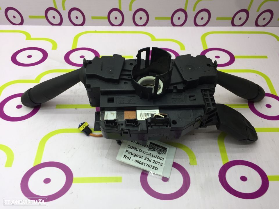 Comutador Luzes Peugeot 208 de 2015 - Ref: 98081767ZD - NO300003 - 1