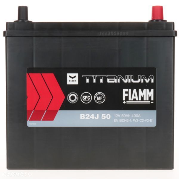 Akumulator FIAMM BLACK B24J 12V 50Ah 400A EN - 12 kg - 5