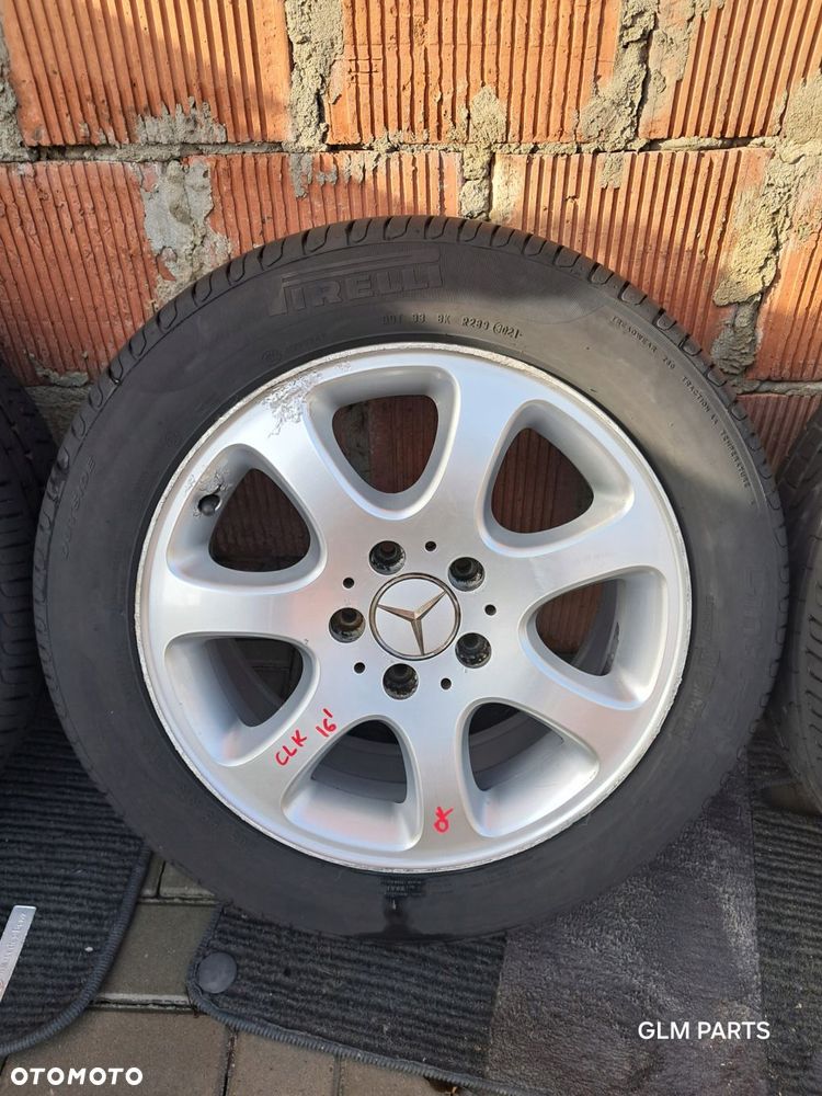 mercedes-benz clk w209 felgi aluminiowe 16" koła lato pirelli - 5
