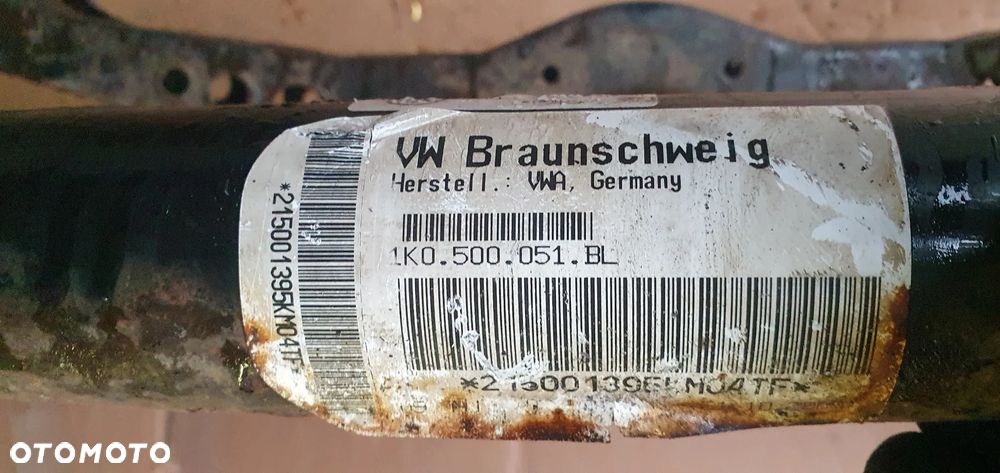 Wózek sanki belka zawieszenia tył VW Golf V Plus 1K0500051BL 1K0505315BA - 7