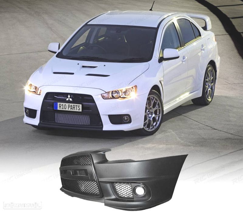 PARA-CHOQUES FRONTAL MITSUBISHI LANCER SEDAN 09-15 LOOK EVO - 1
