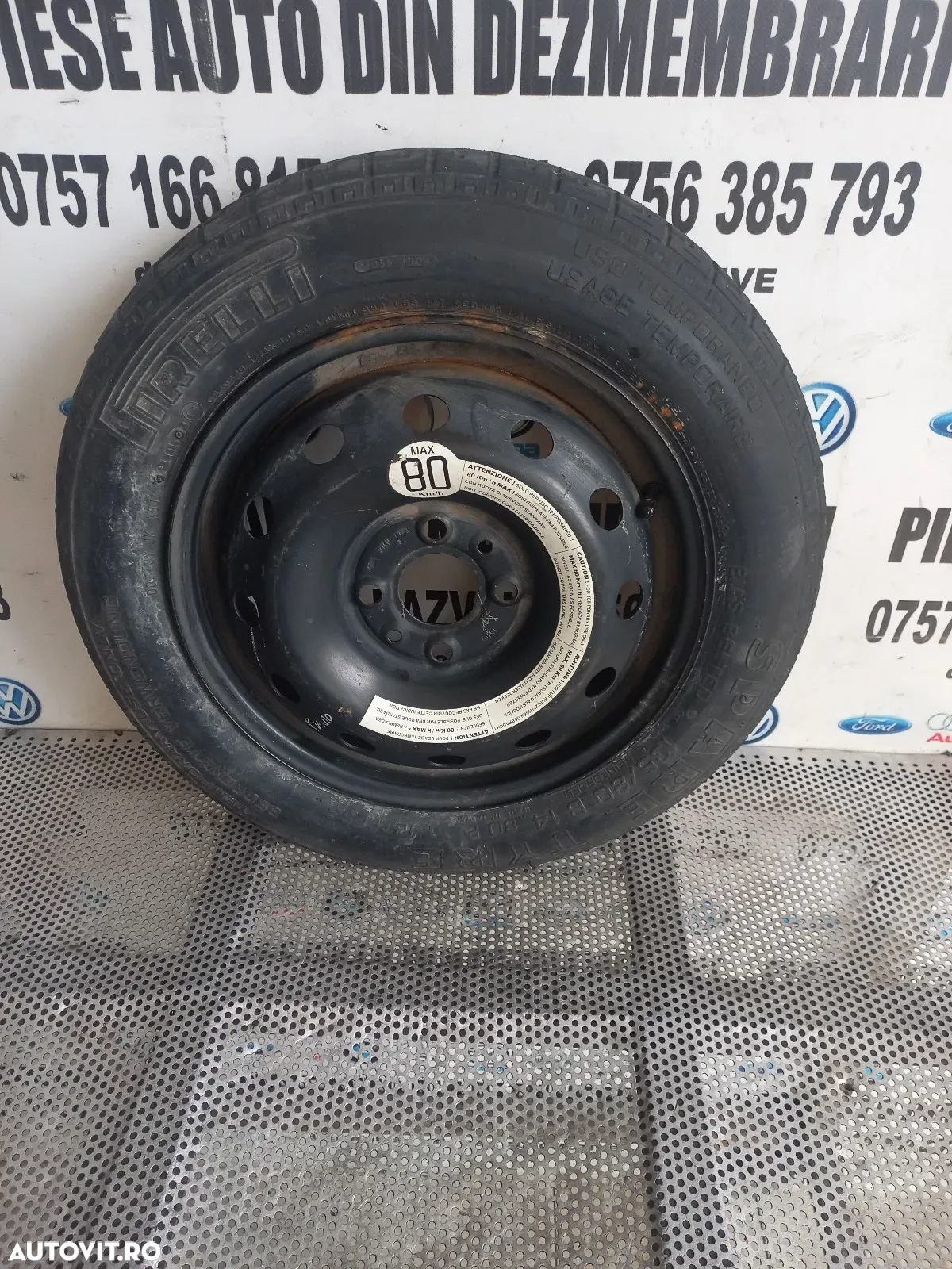 Roata Rezerva Slim R14 135/80B14 Fiat Punto - 5