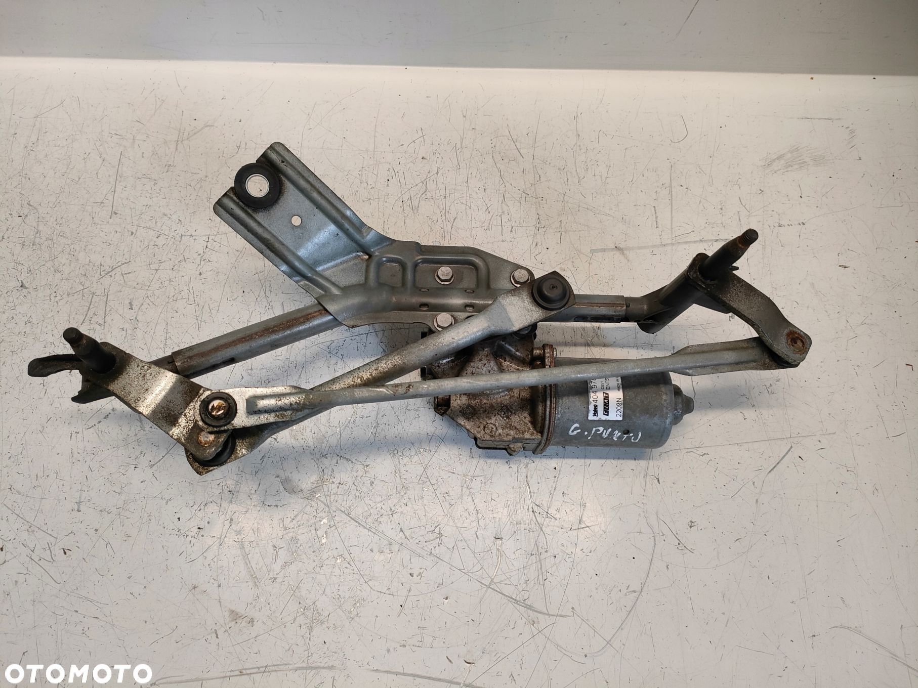 FIAT GRANDE PUNTO 05- 1.4 MECHANIZM WYCIERACZEK PRZÓD 404978 - 1