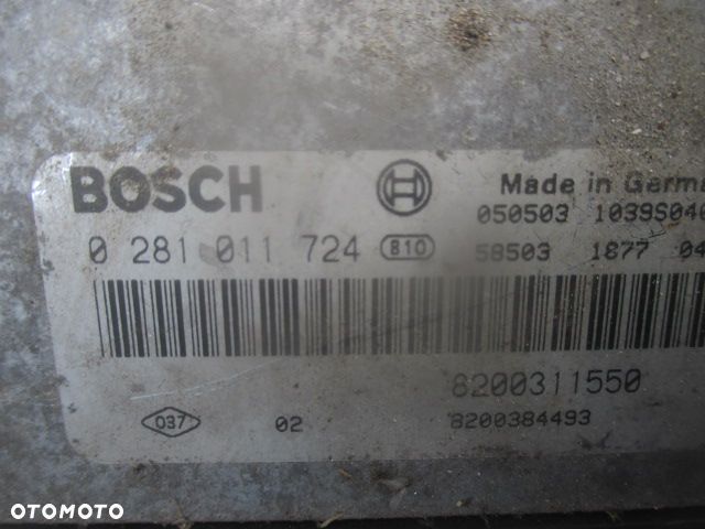 RENAULT ESPACE IV 4 ZESTAW KOMPUTER BLOKADA IMMO KARTA 2.2 DCI  8200311550 0281011724 - 2