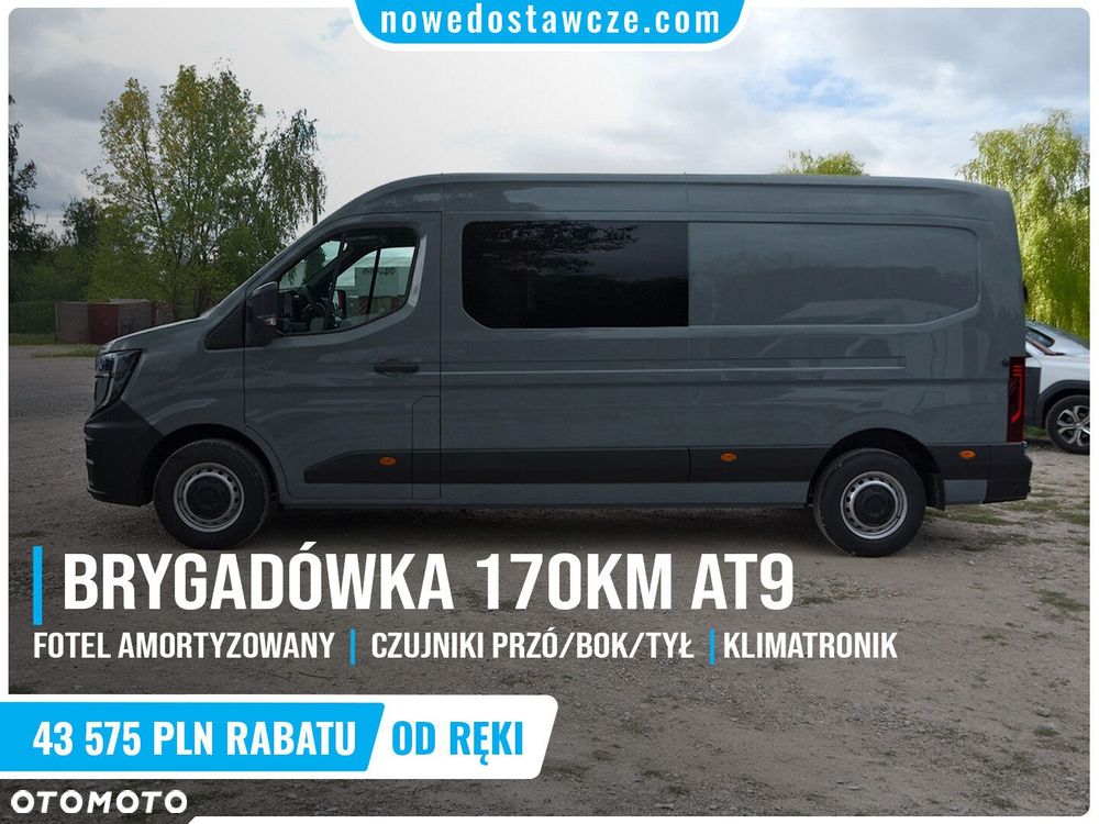 Renault Master 2.0 170KM AT9 Brygadówka 7 osób - 2