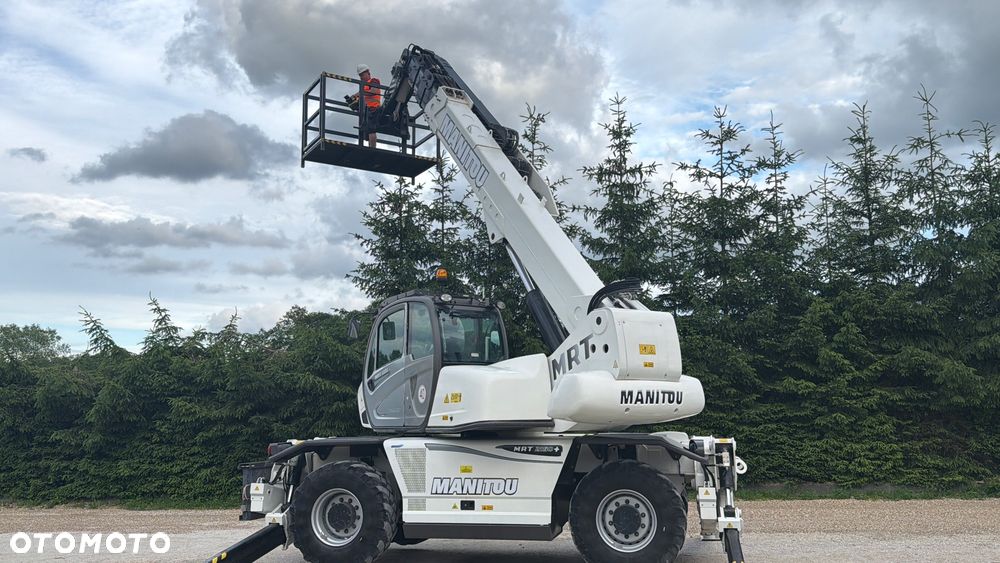 Manitou Ładowarka teleskopowa Manitou Mrt 2150 + Privilage Roto obrotowa 360 Pilot sterowanie radiowe Kosz Widły 2016/17 1840 2550 2540 silnik Mercedes 2150+ Merlo - 9