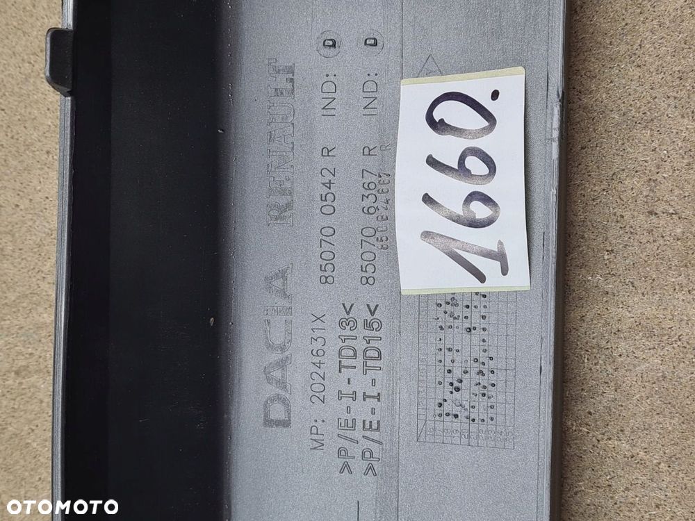 DACIA DUSTER 2 II 17- SPOILER DOKŁADKA NAKŁADKA ZDERZAKA TYŁ 850700542R - 6